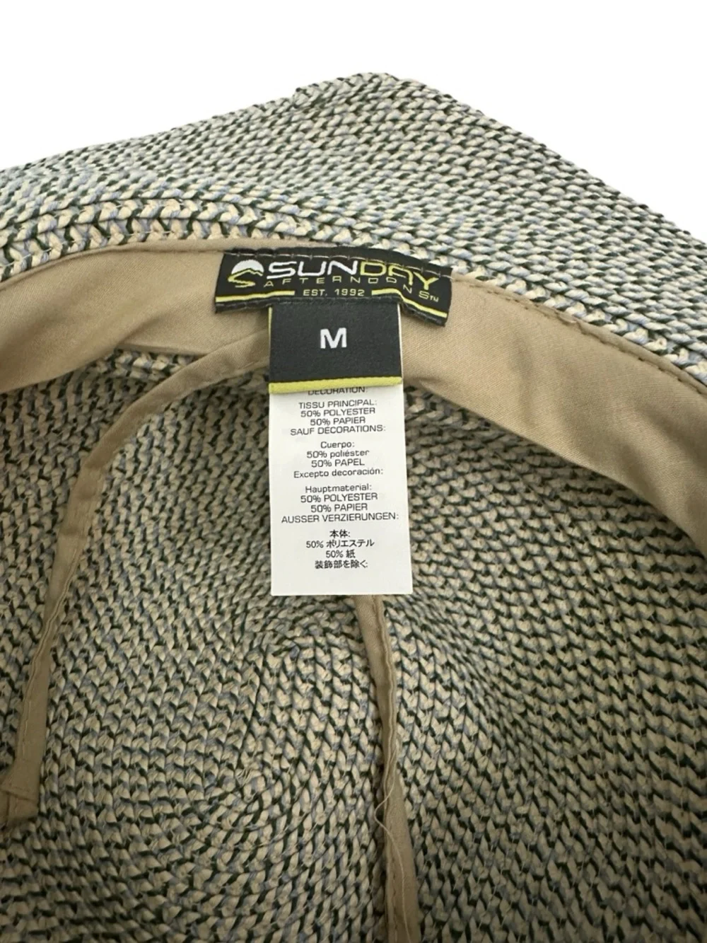 Sunday Afternoons Sol Seeker Hat UPF 50+ Straw Wide Brim Size M - Picture 6 of 11